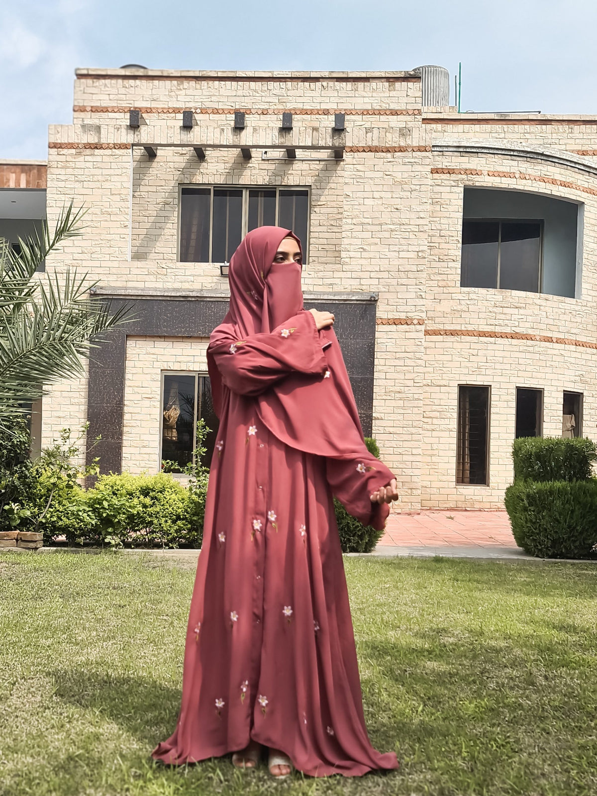 Petal Abaya – Rose Pink