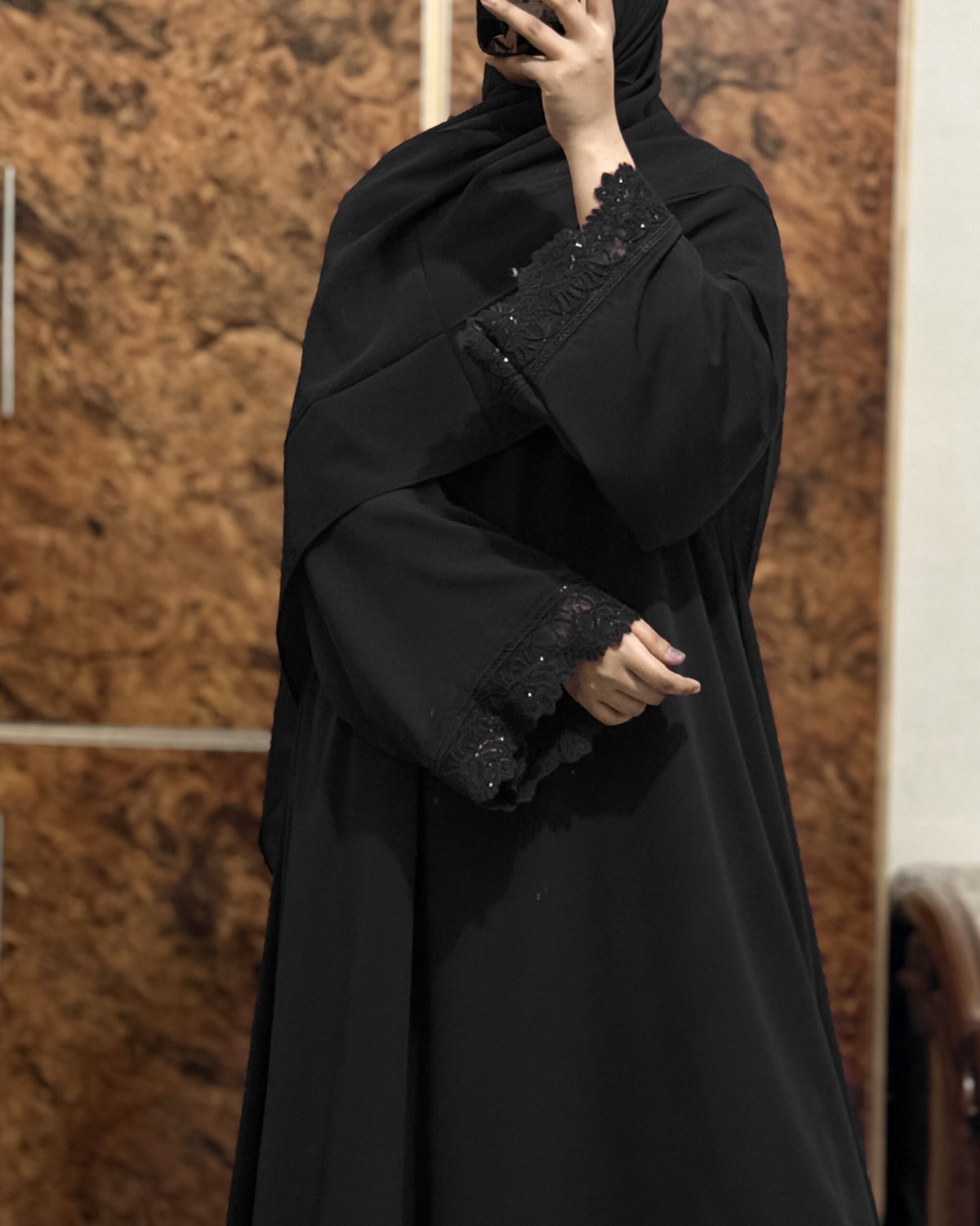 Black Statement Abaya