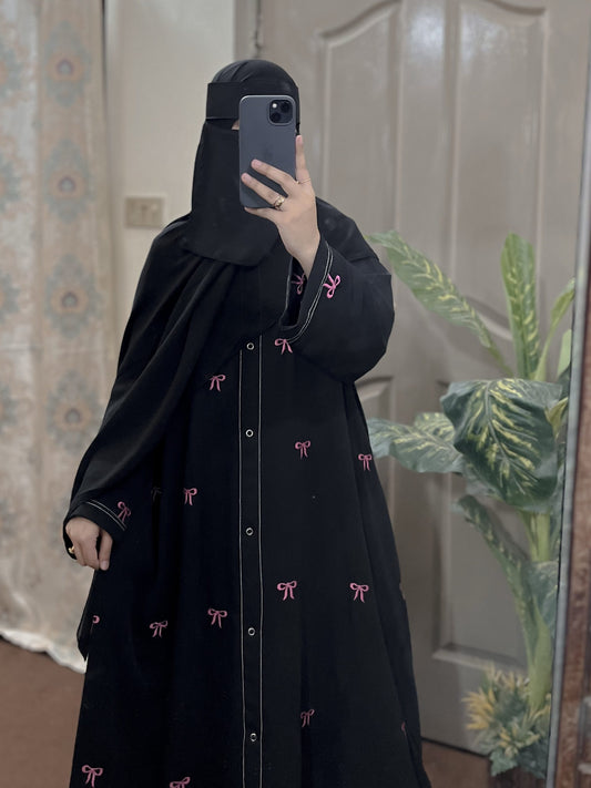 Bow & Blooms – Siyah