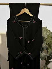 Bow & Blooms – Siyah